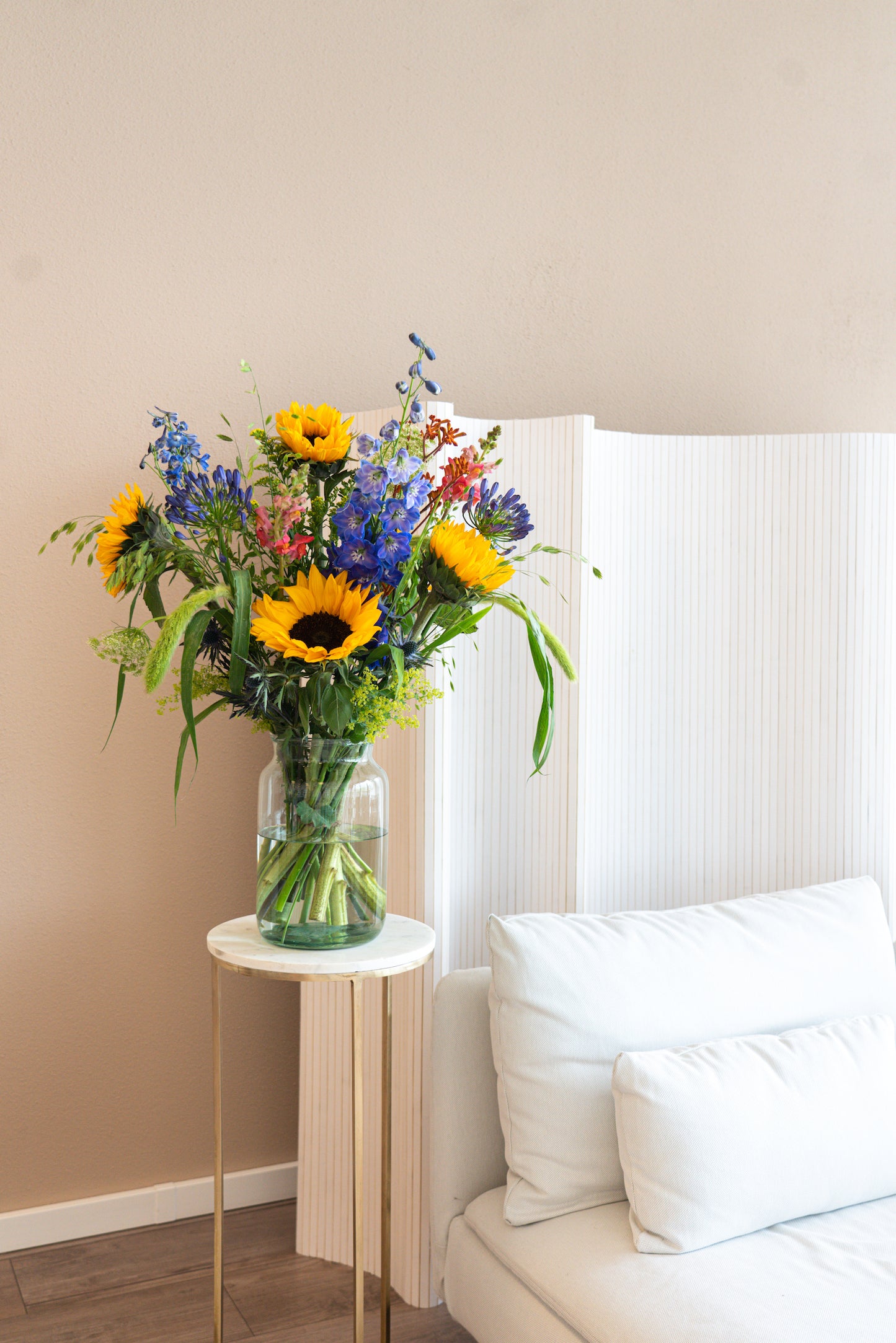 Super vers zonnebloemen boeket snel bezorgd