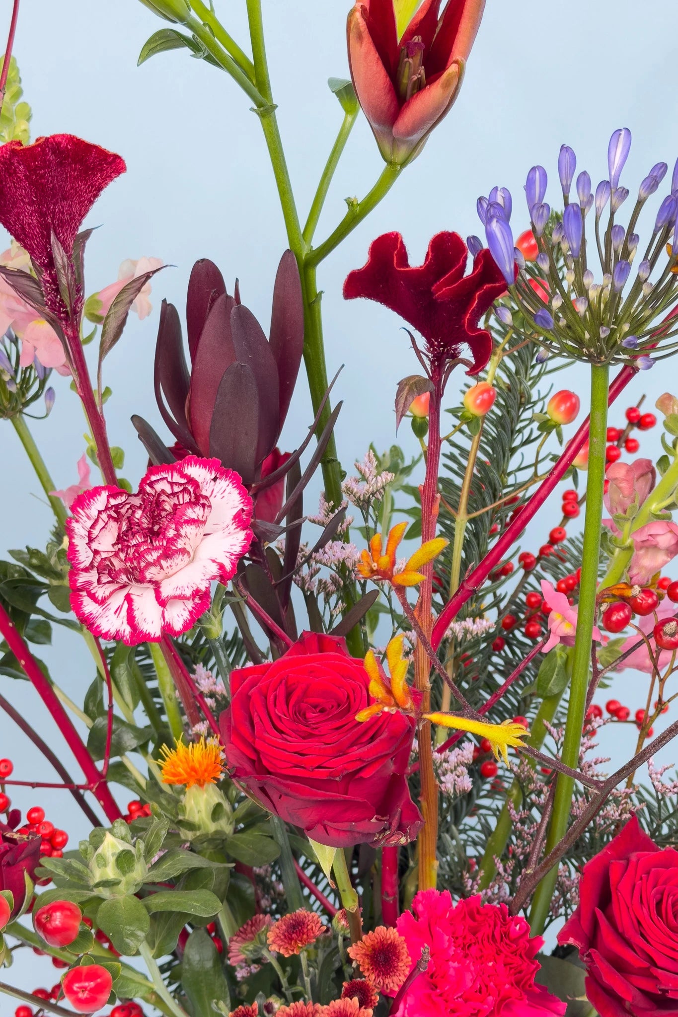 herfstboeket met rode tinten – bestel vandaag nog