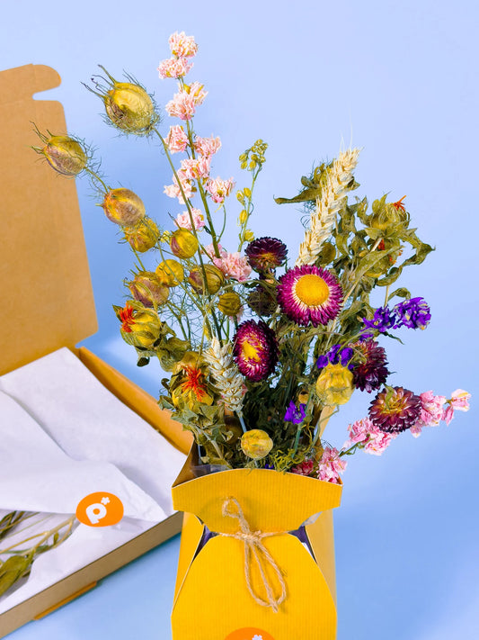 Biologisch brievenbus boeket voor blijvend verrassen