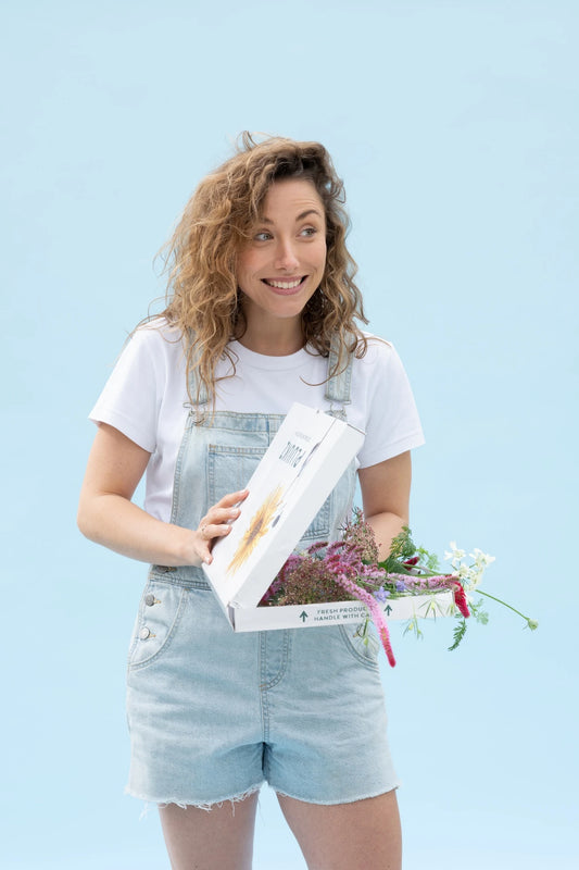 Onbespoten brievenbusbloemen duurzaam verpakt