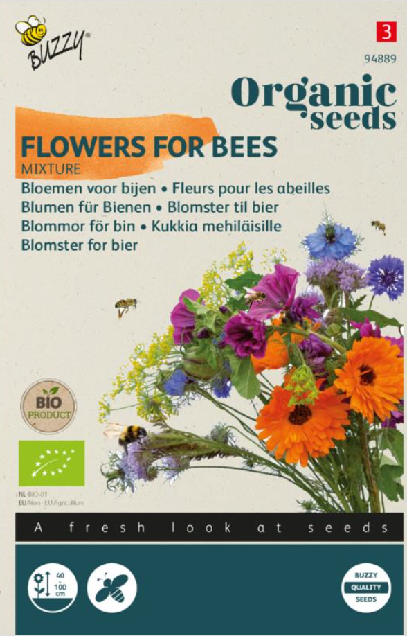Natuurlijke bloemzaden voor bijeen en vlinders