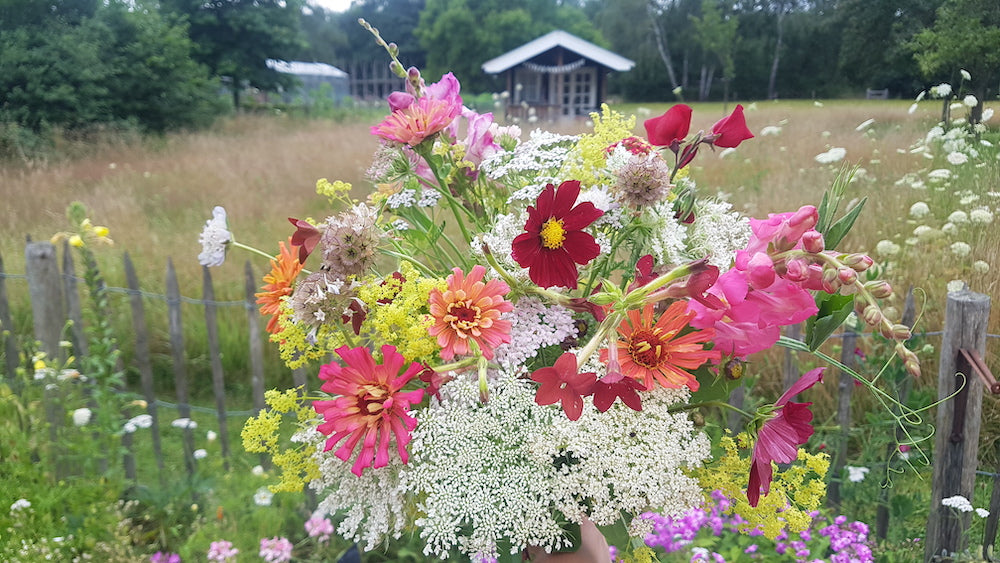 Boeket uit eigen tuin