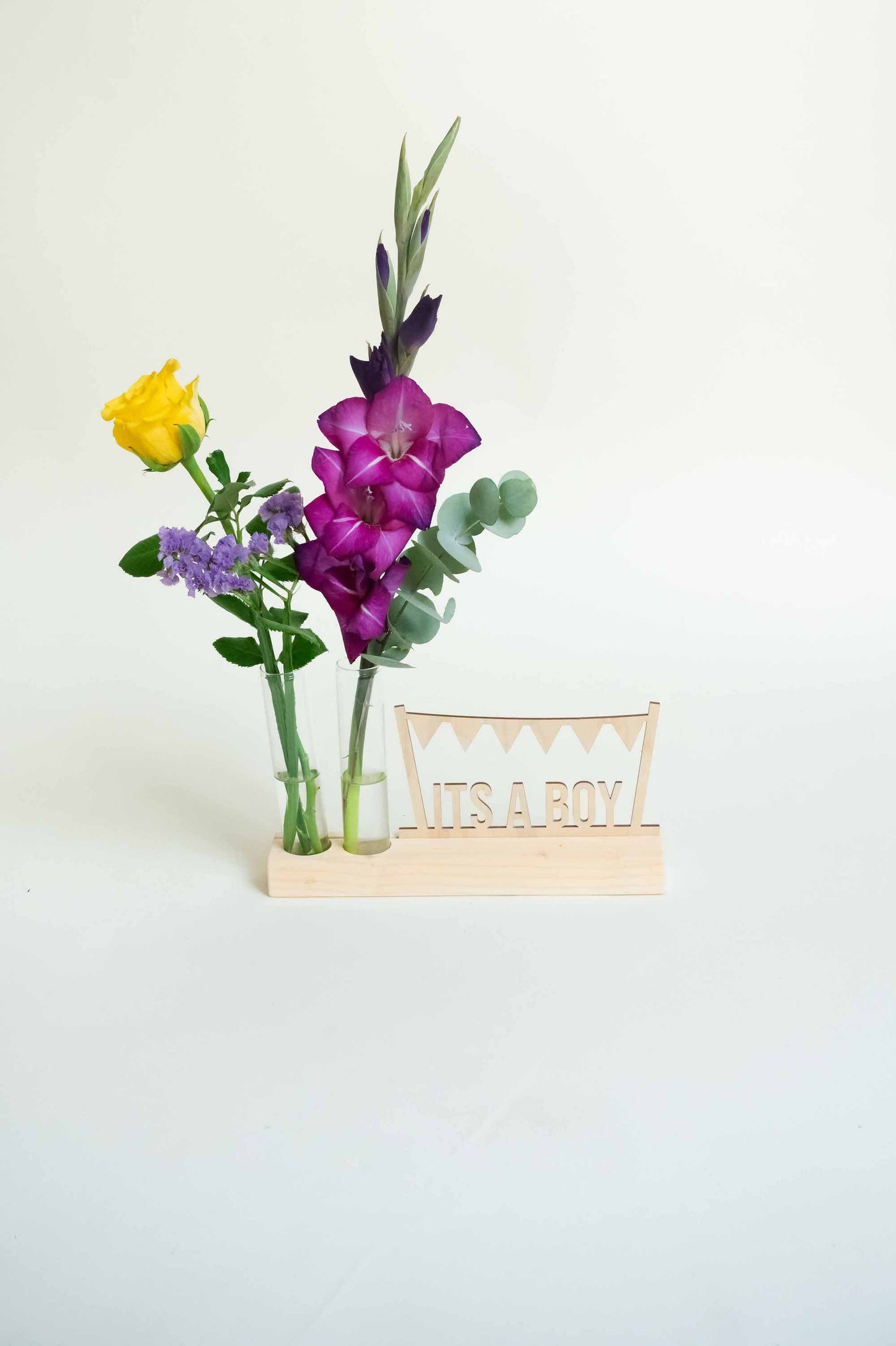 Geboortebloemen cadeau jongen