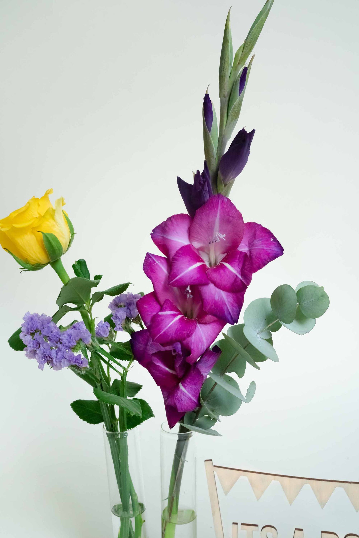 Kraamcadeau jongen met bloemen
