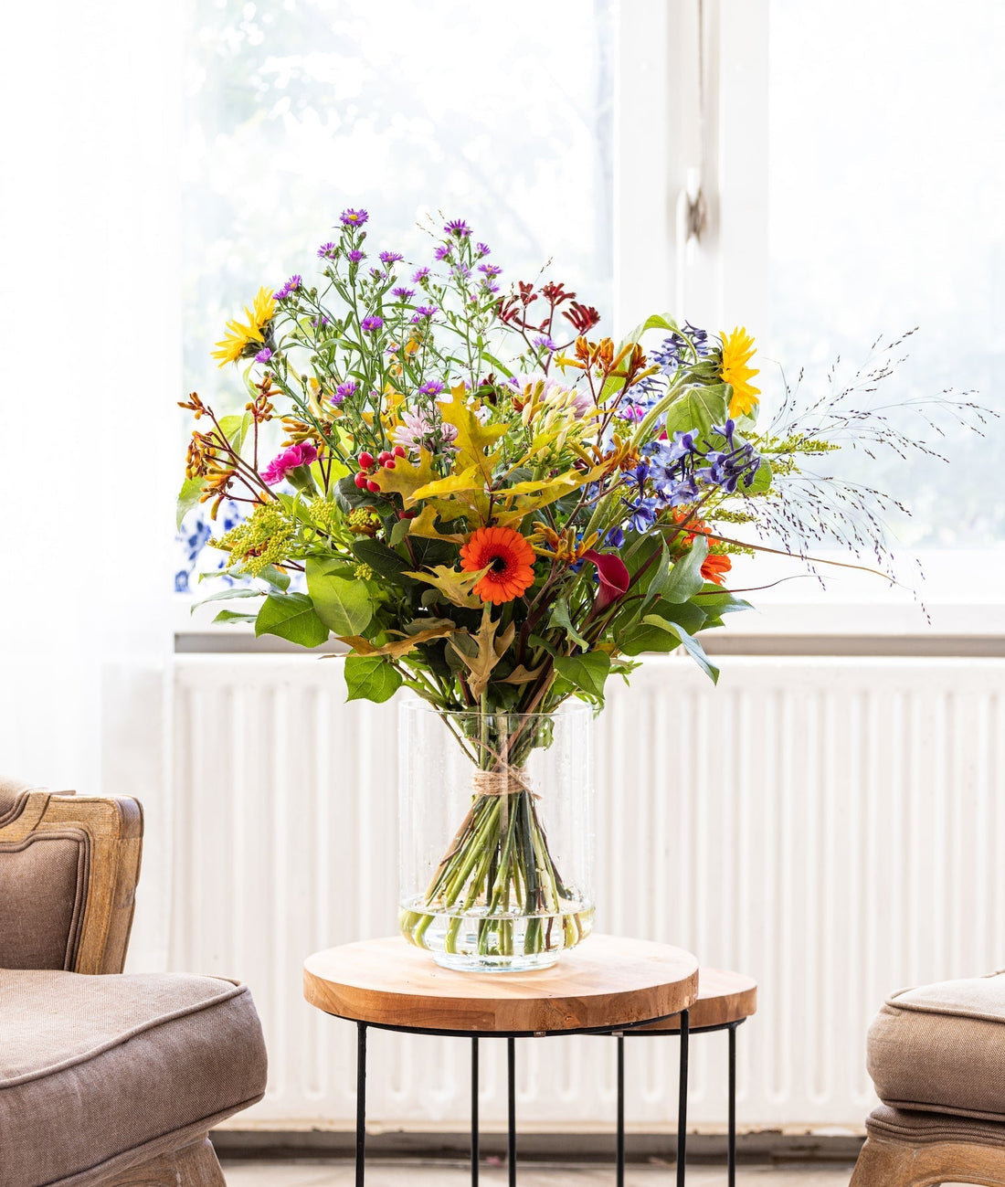 Groot pakket verzenden met bloemen – biologisch boeket bestellen bij PLUUKZ