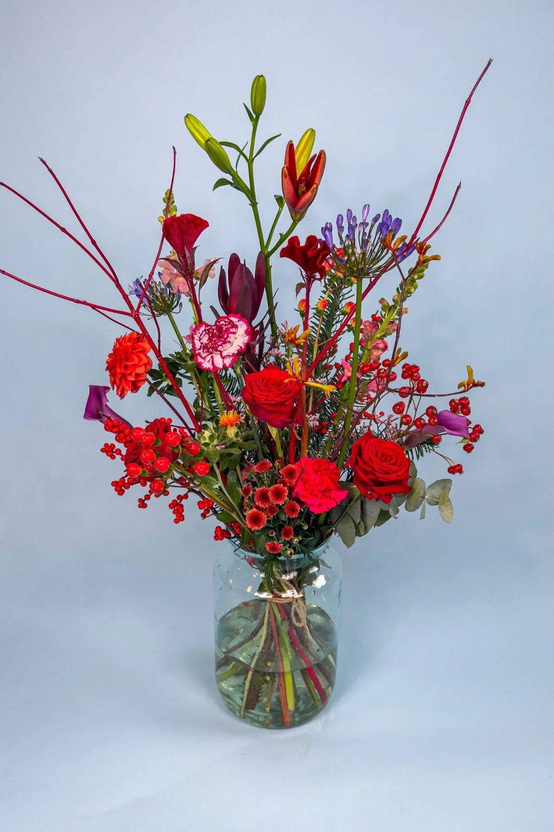 rood boeket van pluukz