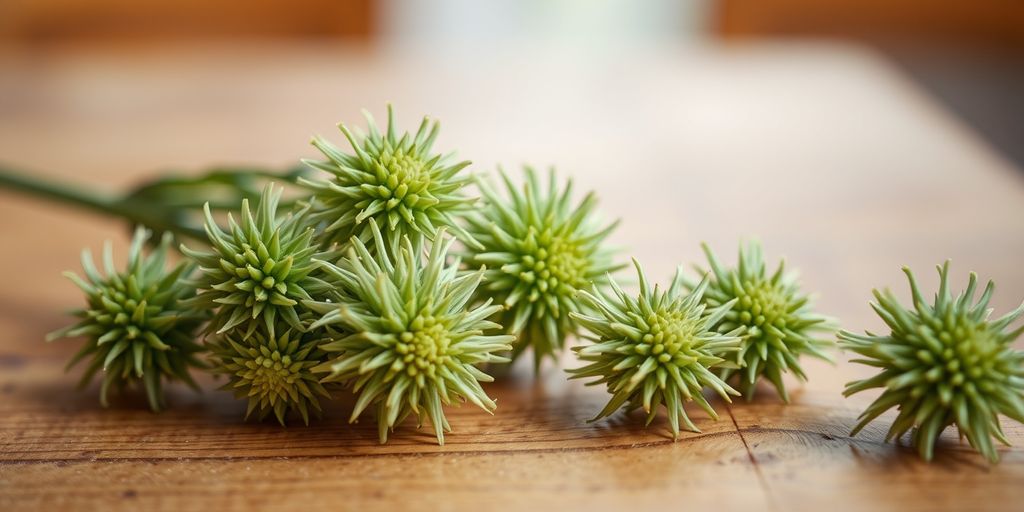 Verse groene dilleblaadjes op houten tafel