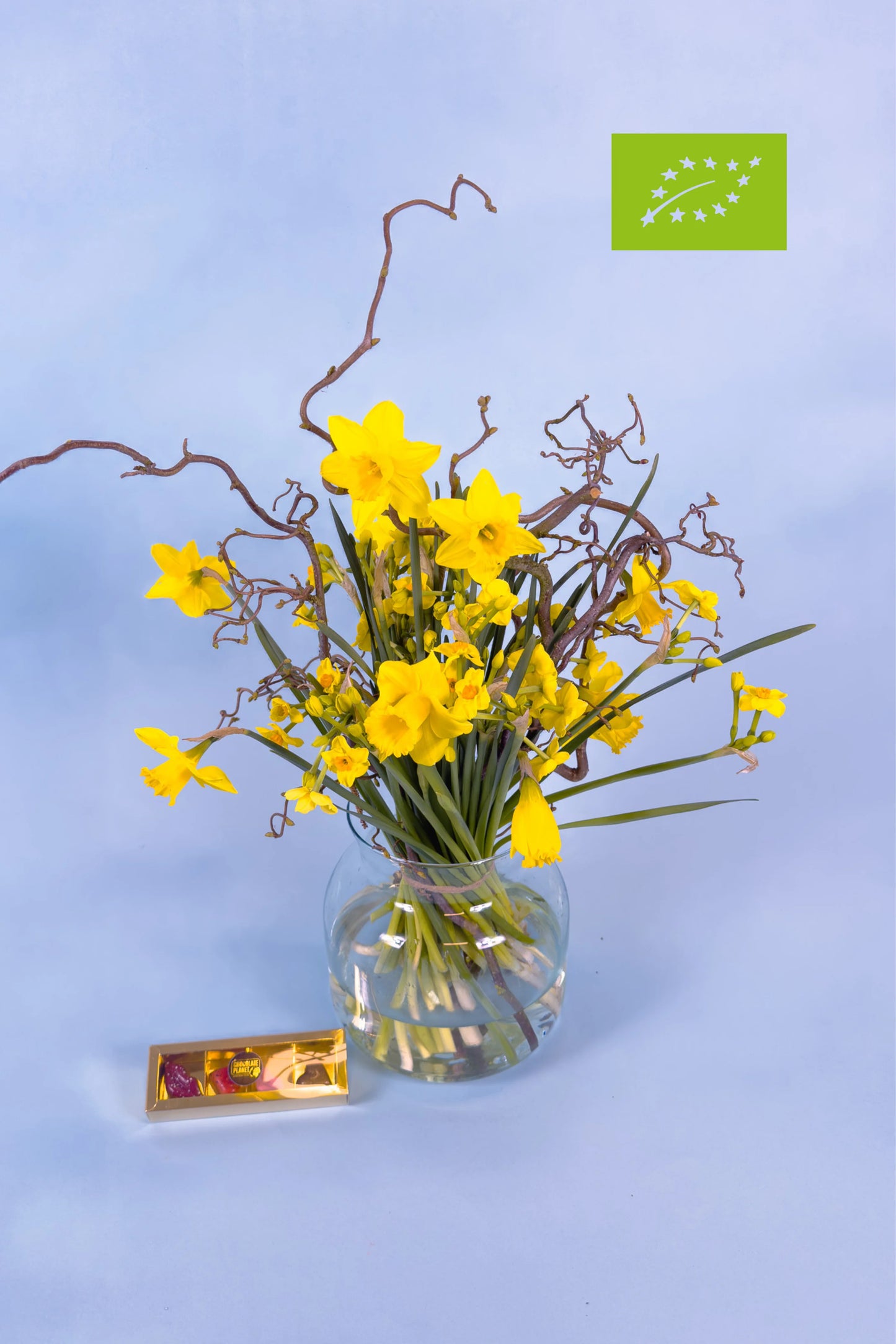 Prachtig biologisch narcis boeket van pluukz