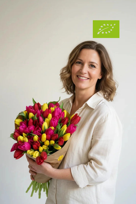 Biologische tulpen vers van de kweker