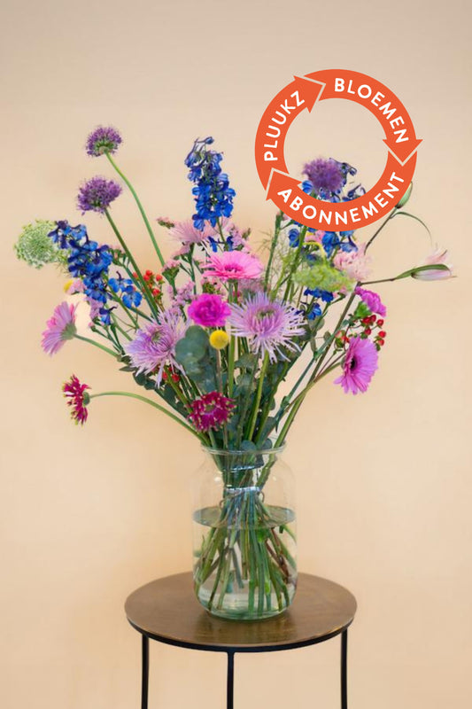 Bloemen abonnement met plukverse bloemen!