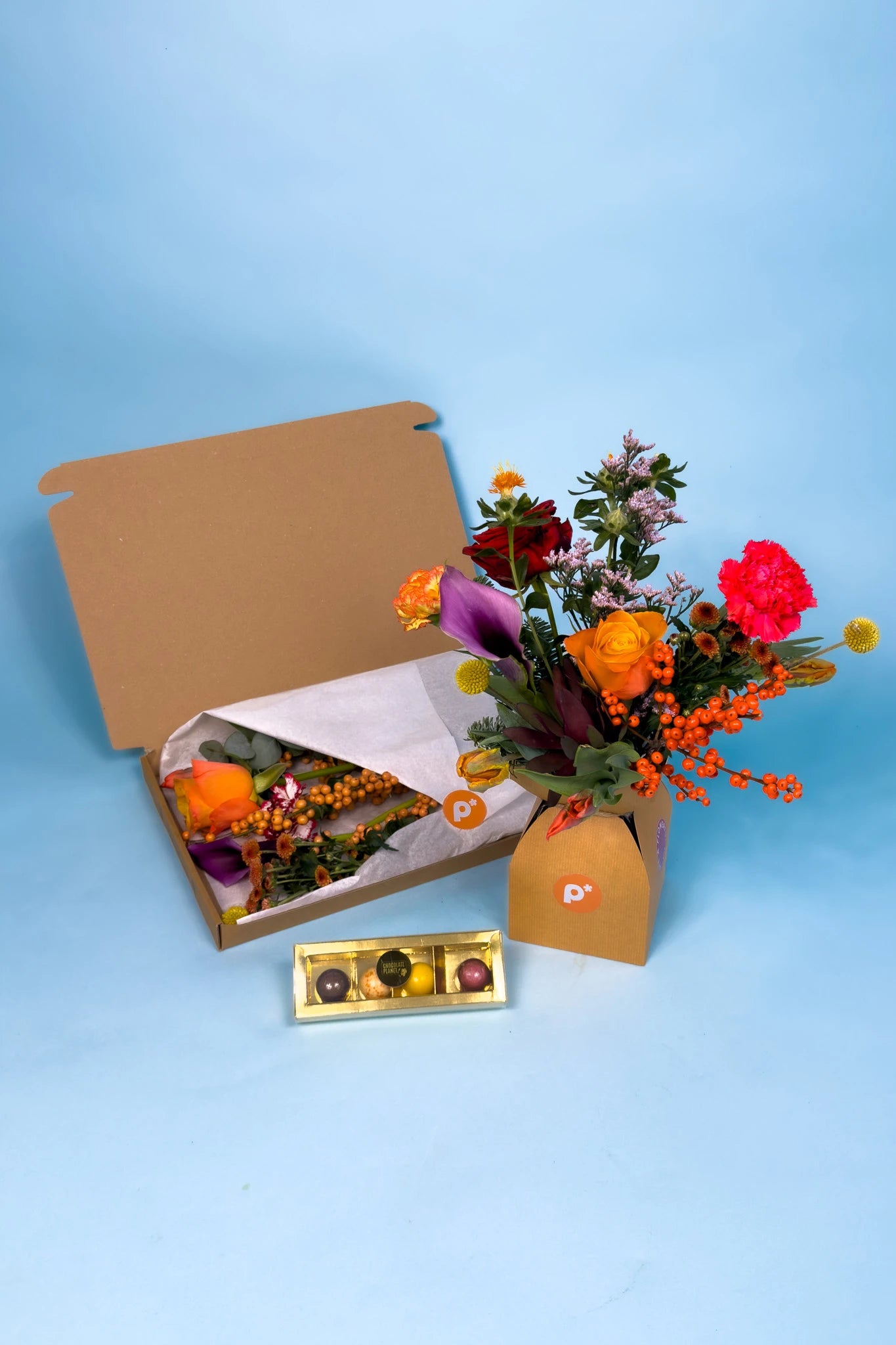 Brievenbus boeket met herfstbloemen bestellen bij Pluukz