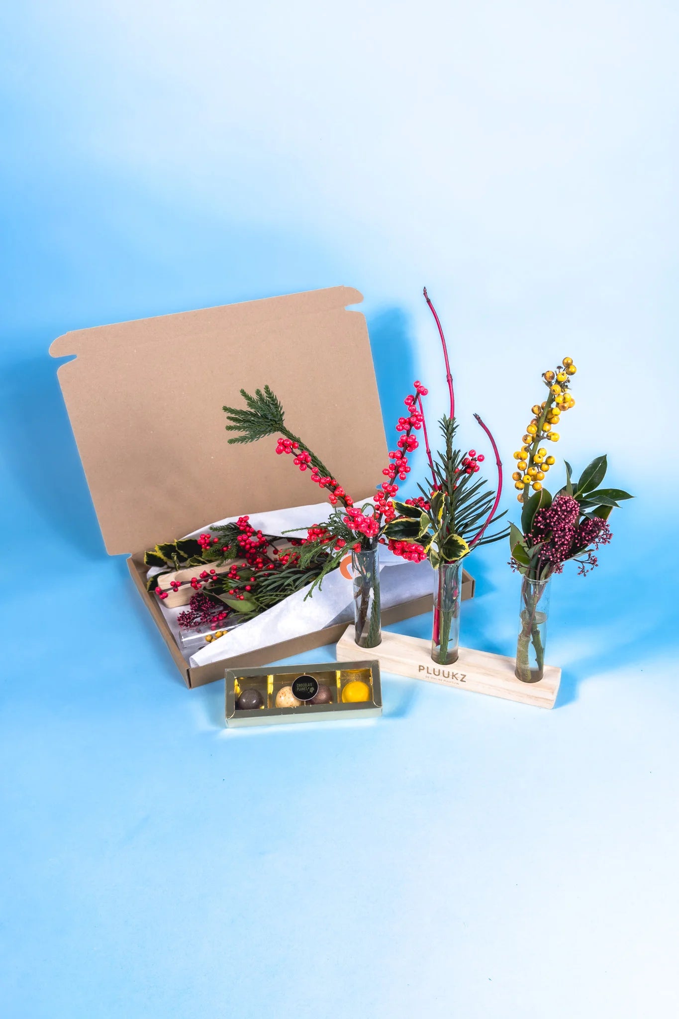 Uniek bloemen cadeau met gifvrije takken