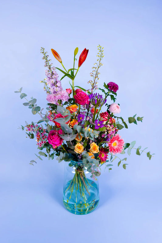  Roze  boeket met zachte tinten. Verras iemand