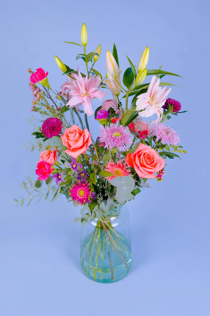 Prachtig groot roze boeket
