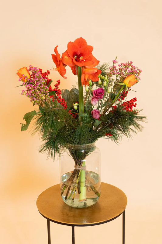 Feestelijke Bloemen - Amaryllis Boeket voor Kerstvieringen