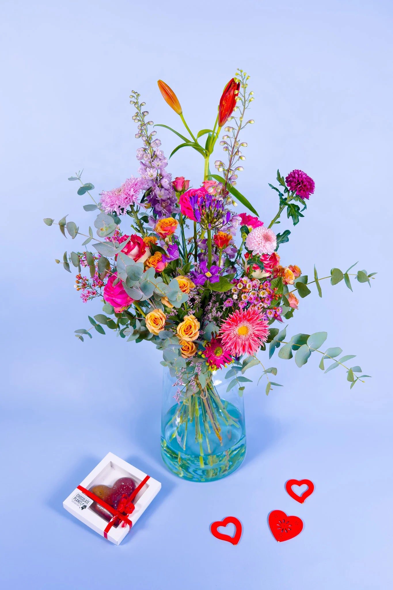 Valentijn Roze  groot boeket. Bestel vandaag